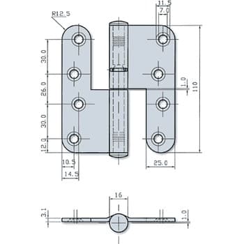Петля ABLOY N3228 - 110 PKE - фото 3