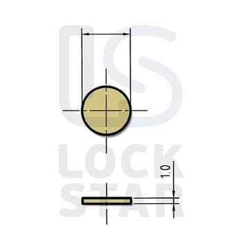 Шайба регулировочная Assa Abloy ABLR8,5x1,0
