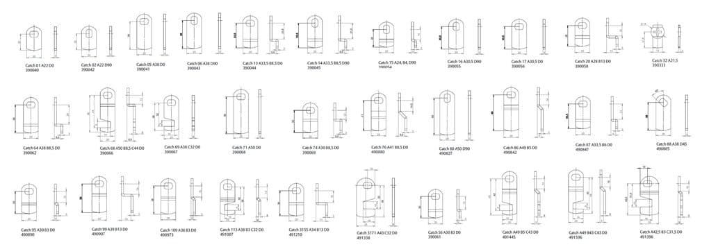 Замок для шкафчика ASSA 10450 - фото 1