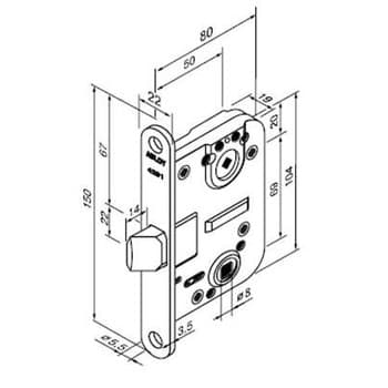Корпус замка ABLOY 4291 - фото 2