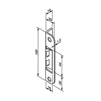 Ответная планка ABLOY 0078 JME