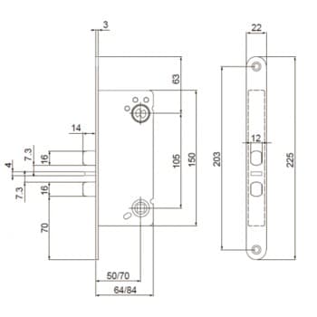Корпус замка  Assa Evolution 220 - фото 1