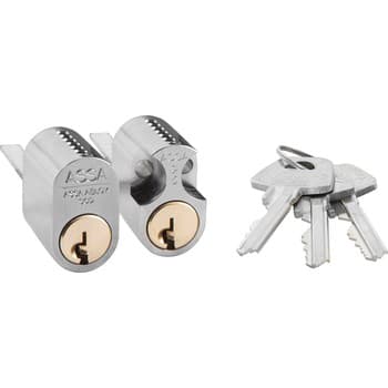 Овальный двойной цилиндр ASSA 1308 с тремя ключами - фото 2