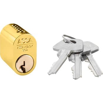 Овальный цилиндр ASSA 1301 LM с тремя ключами