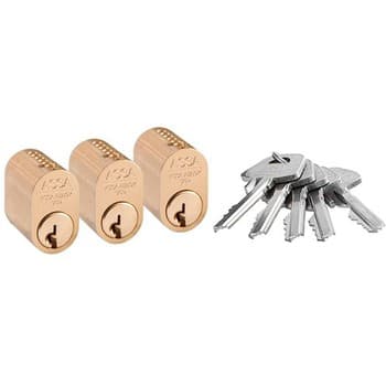 Комплект цилиндров  ASSA 1301x3 HA+5 ключей