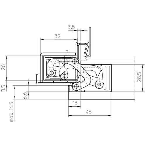 Петля скрытого монтажа Simonswerk TECTUS TE 380 3D - фото 6