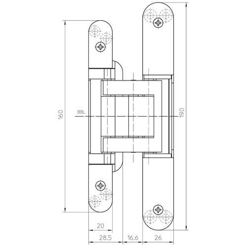 Петля скрытого монтажа Simonswerk TECTUS TE 380 3D - фото 8