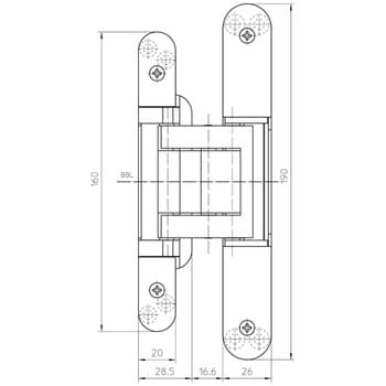 Петля скрытого монтажа Simonswerk TECTUS TE 380 3D - фото 9