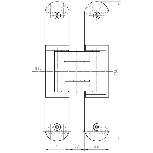 Петля скрытого монтажа Simonswerk TECTUS 340 3D - фото 8