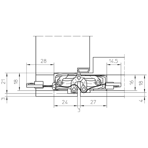 Петля скрытого монтажа Simonswerk TECTUS TE 240 3D Energy