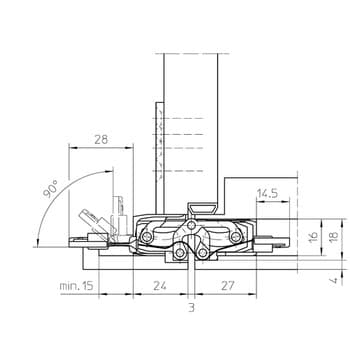Петля скрытого монтажа Simonswerk TECTUS TE 240 3D Energy - фото 4