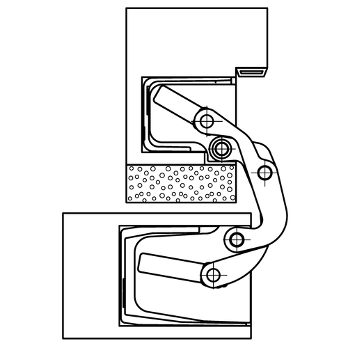 Петля скрытого монтажа Simonswerk TECTUS TE 311 3D FVZ 40