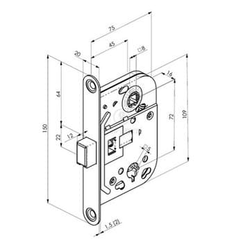 Корпус замка ABLOY 2045 - фото 4
