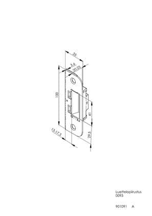 Корпус замка ABLOY 2045 - фото 5