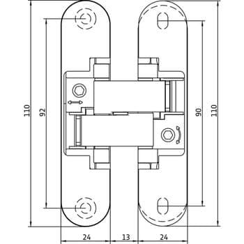 Петля скрытого монтажа Anselmi mod.140 3D ALU - фото 7