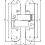 Петля скрытого монтажа Anselmi mod.160 3D ALU - фото 7