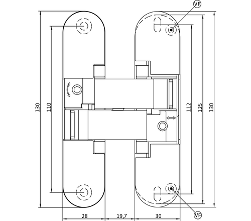 Петля Anselmi AN 141 3D FVZ 12/38 - фото 9