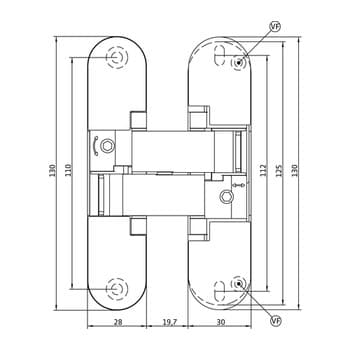Петля Anselmi AN 141 3D FVZ 12/38 - фото 10