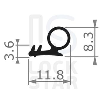 Уплотнитель оконный OT-KUMI mod.4214