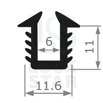 Уплотнитель оконный OT-KUMI mod.5834 EPDM