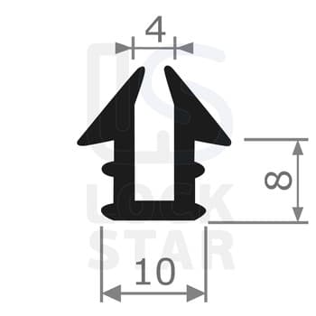 Уплотнитель оконный OT-KUMI mod.5835 EPDM