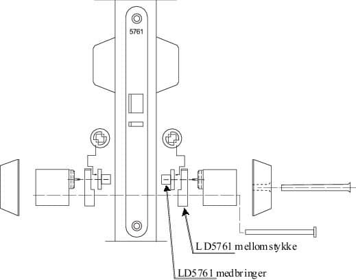 Корпус замка ASSA 5761-50