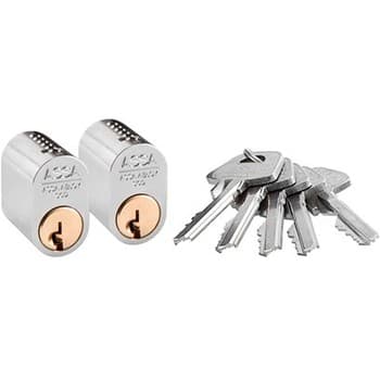 Комплект цилиндров ASSA 1301x2 NI + 5 ключей