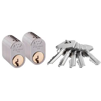 Комплект цилиндров ASSA 1301x2 CR +5 ключей