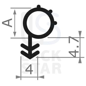 Уплотнитель оконный Finnprofiles mod.118R А10 SIL