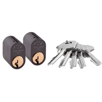 Комплект цилиндров ASSA 1301x2 ANT + 5 ключей