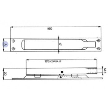 IBFM 421/F шпингалет дверной