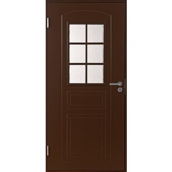 Теплая входная дверь SWEDOOR by Jeld-Wen Basic B0020, коричневая