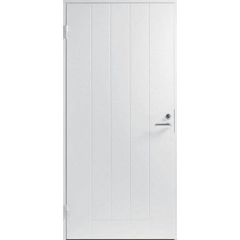 Теплая входная дверь Viljandi Basic B0010, белая